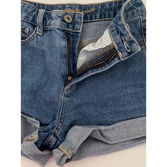 Lot of 2 Denim Shorts Blue 5 Pocket Arizona Jean Co, Aeropostale MIDI Grunge Wom - Picture 16 of 16